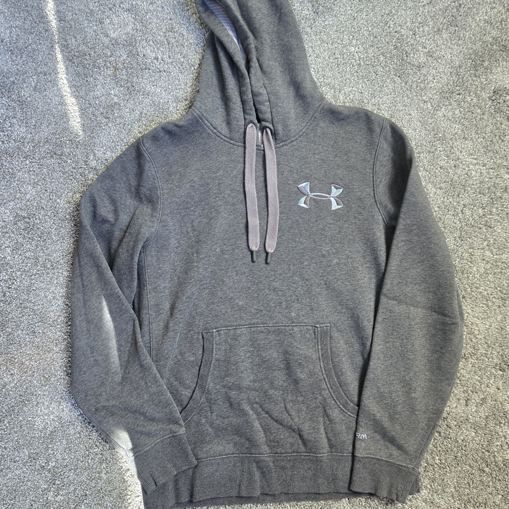 Under Armour Gray Hoodie Sweater Size Small